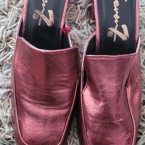 Steven by Steve Madden Women's Metallic Pink Mules